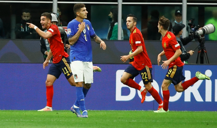 إسبانيا تفوزعلى إيطاليا وتلاقي كرواتيا في نهائي دوري الأمم الأوروبية